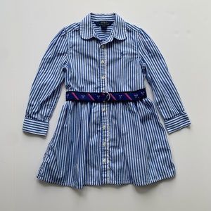 Ralph Lauren Striped Polo Girls Dress 4T